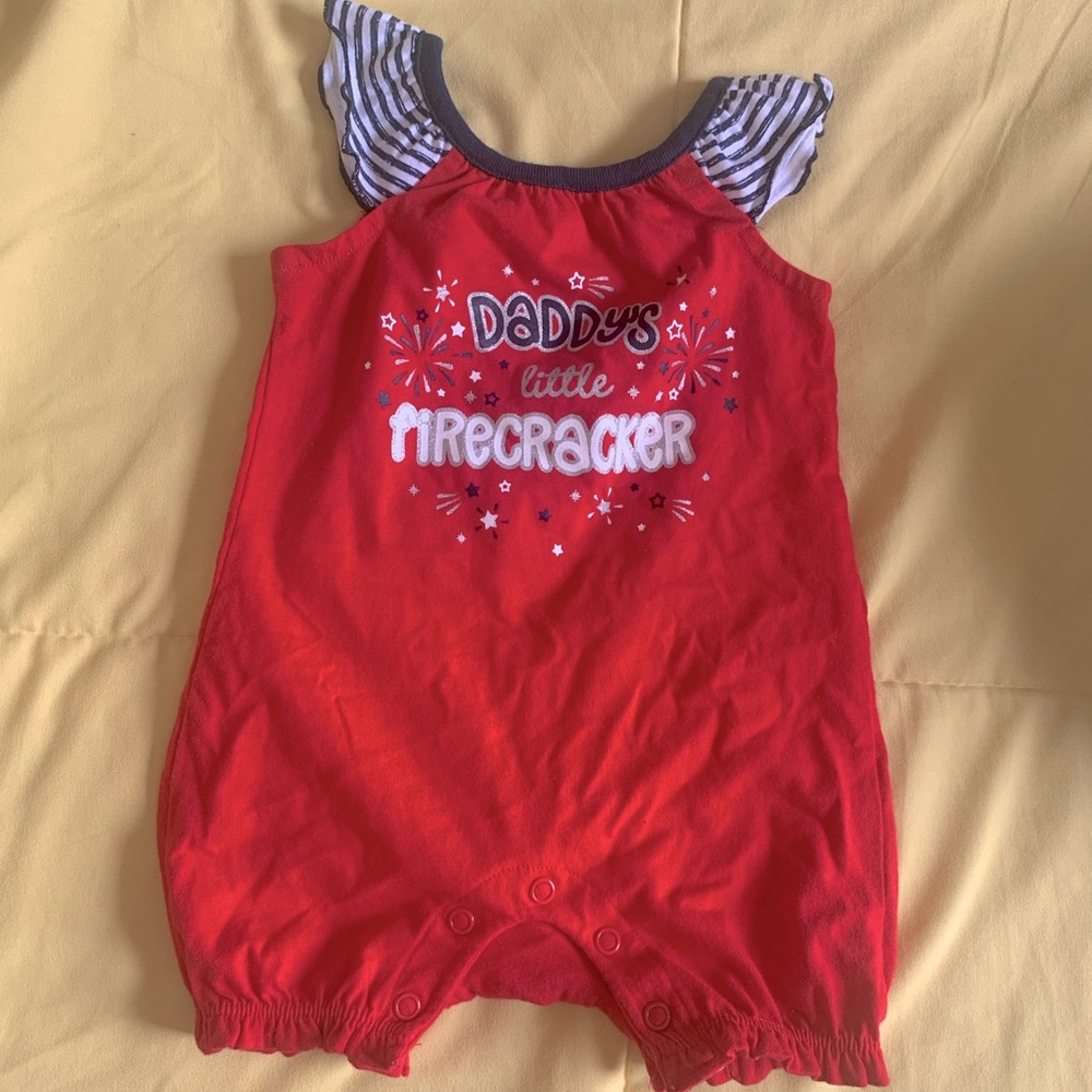 Girls Fourth of July One Piece